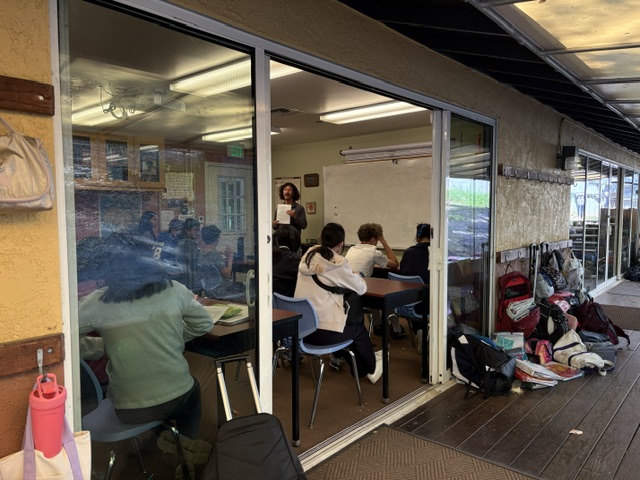 到着早々Social Studyの授業に参加