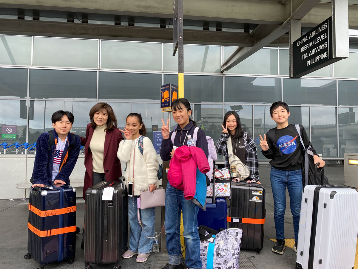 帰国前の留学生たち